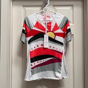NEW!  Krimson Klover, Cycling, Vida Jersey (Medium), Sunburst pattern